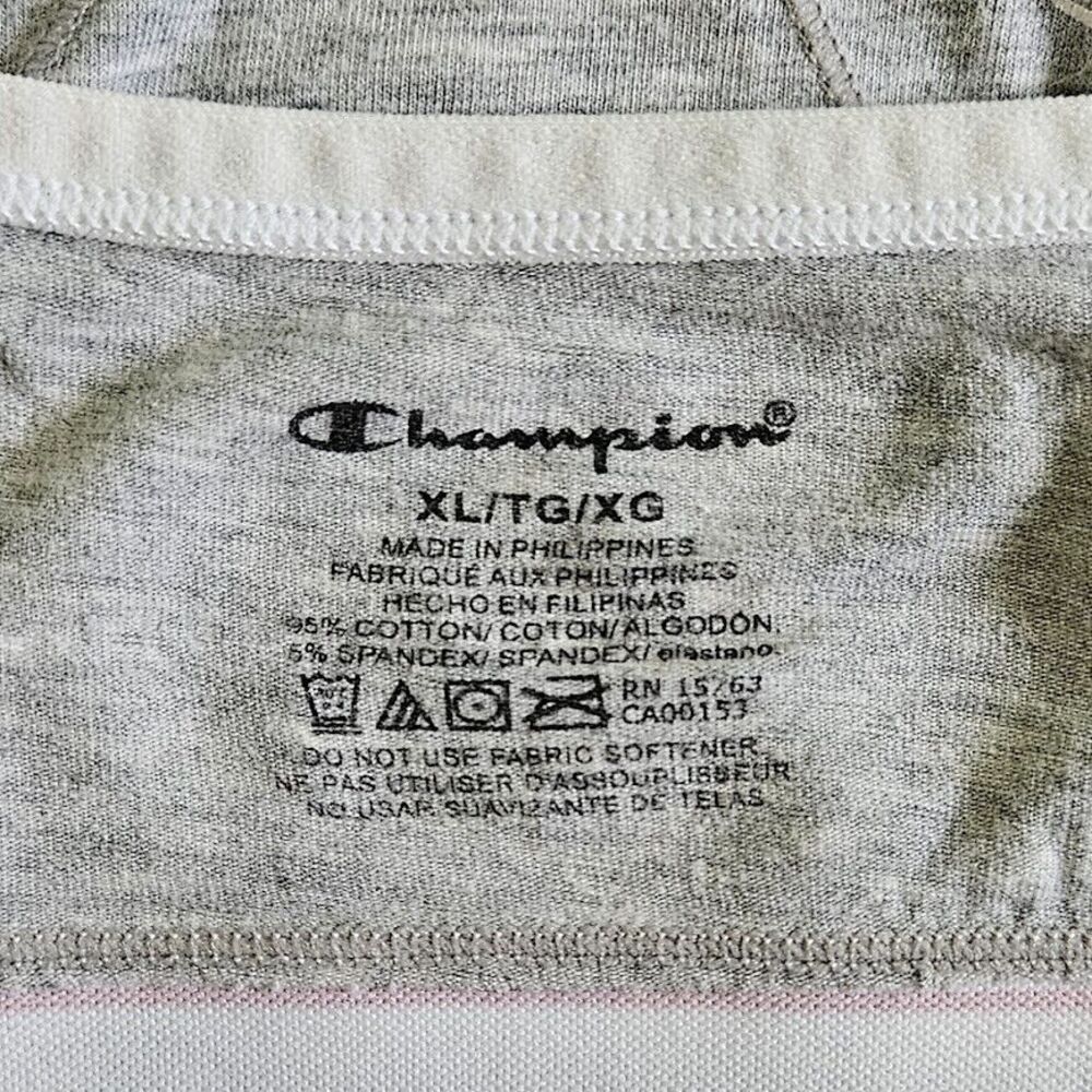 Champion Girls Lot 2 Heritage Strappy Bralette Gray Pink Size XL - Picture 8 of 10